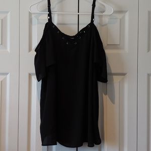 Torrid Georgette Cold Shoulder Top